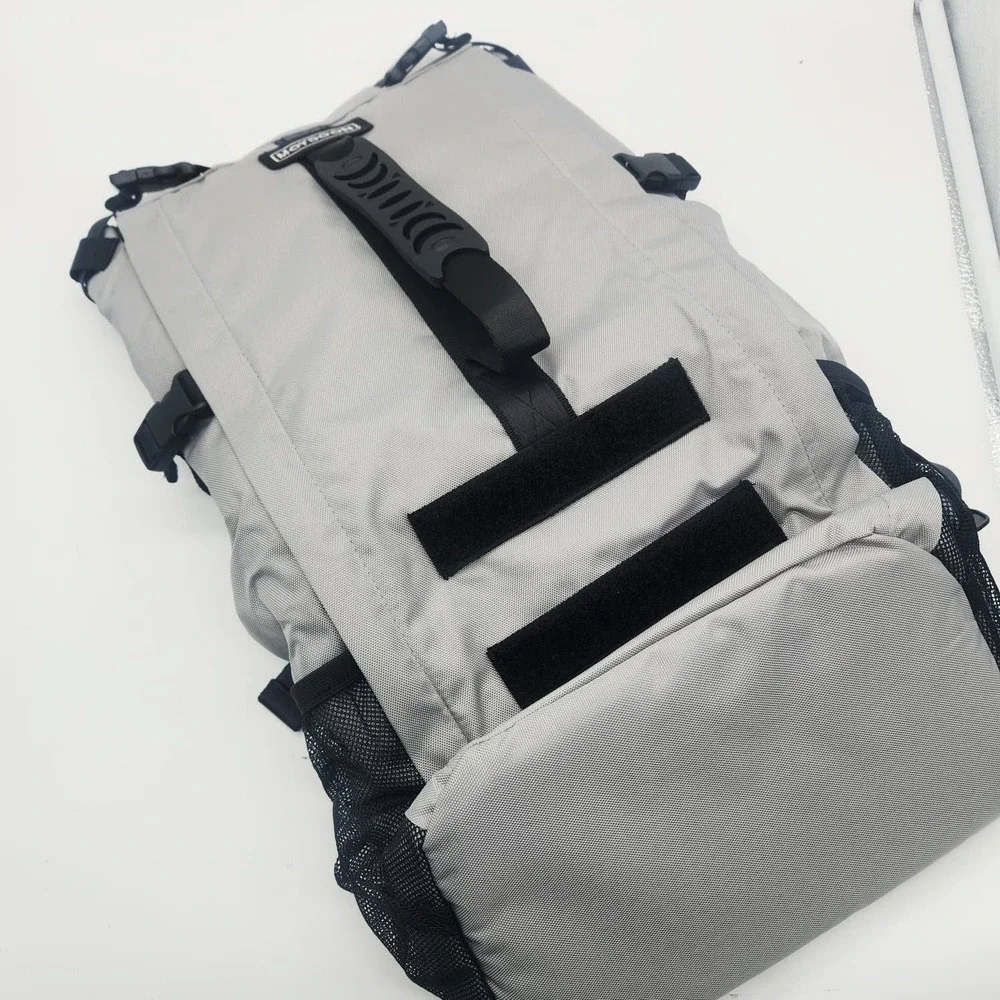 FOXFOCUS Dog Backpack Carrier Small Dogs Under 24 lb Hiking Travel‎ Grey